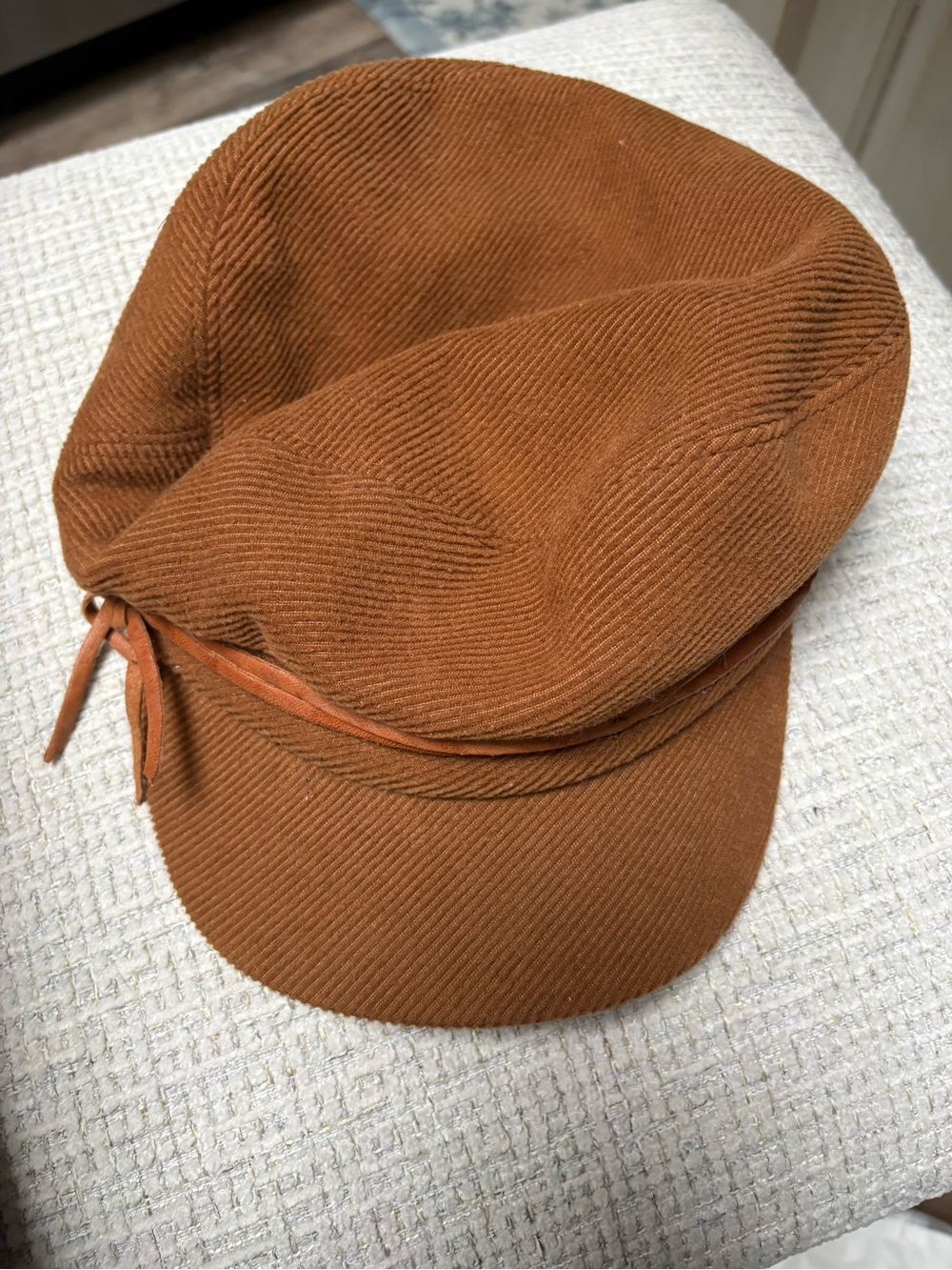 Women’s Brown Corduroy Cap